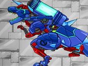 Combine! Dino Robot: Tyrano Red And Tricera Blue