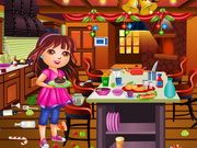 Dora Christmas Kitchen Cleaning
