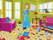 Princess Elsa: Kitty Room Cleaning