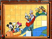 Sort My Tiles: Mickey And Friends In Roller Coaster