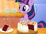Twilight Sparkle Cooking Red Velvet Cake
